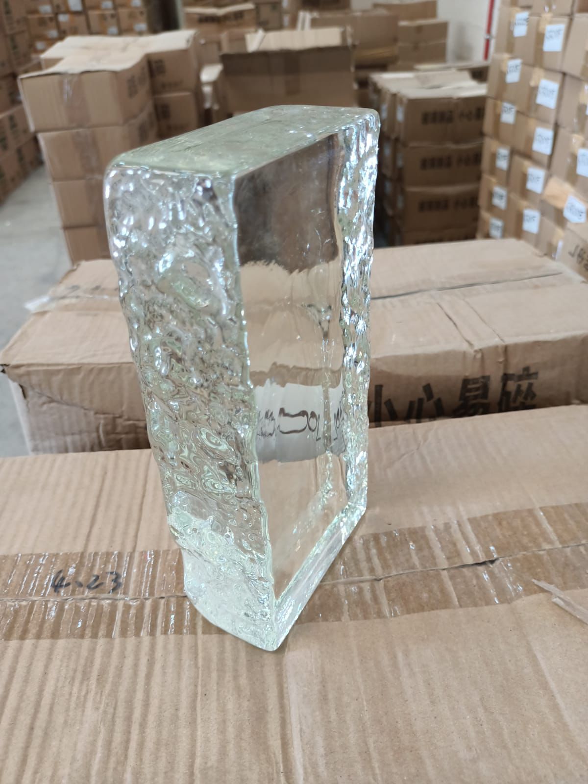 Clear Solid Glass Brick